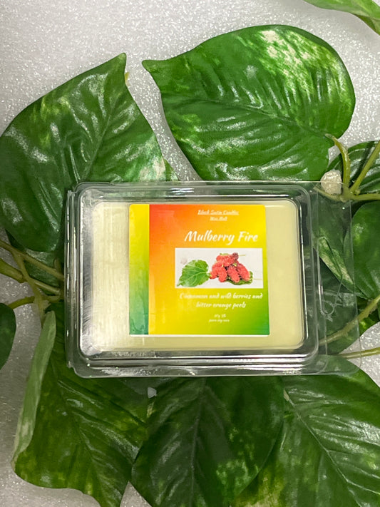Mulberry Fire Scented Wax Melt 2.5oz Six Cube Warmer Tar
