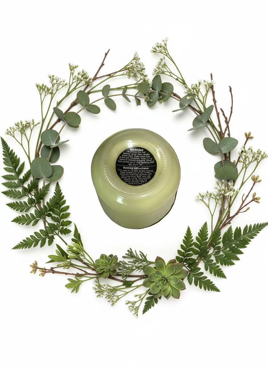 Honeydew Melon Scented Candle 16oz Single Cotton Wick Glass Jar