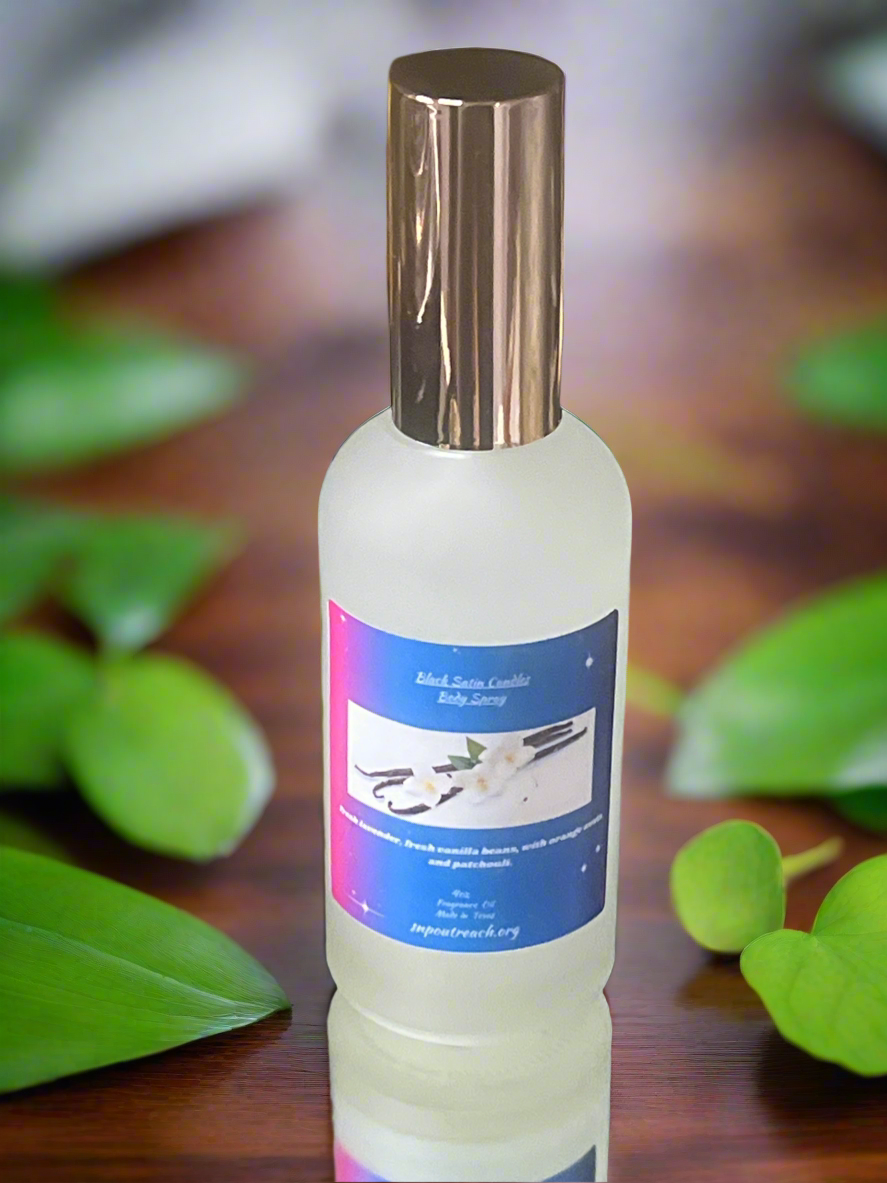 Vanilla Lavender Body Spray Mist 4oz Glass Bottle