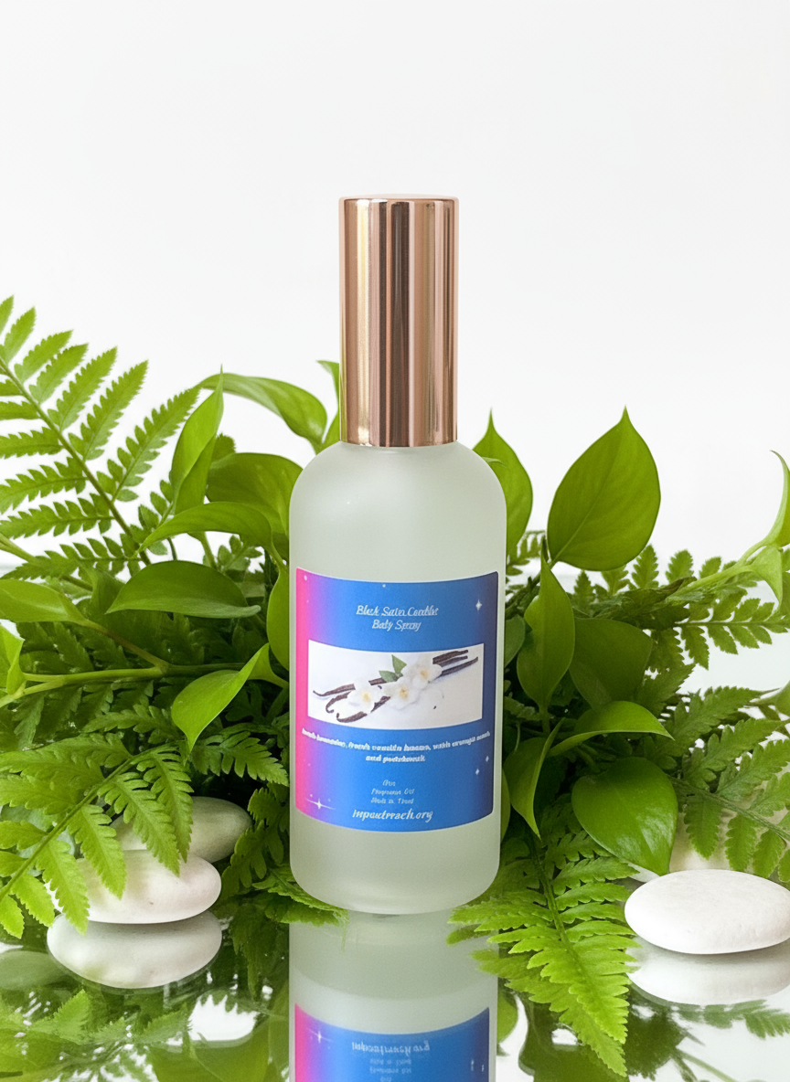 Vanilla Lavender Body Spray Mist 4oz Glass Bottle