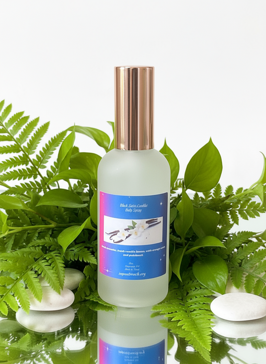 Vanilla Lavender Body Spray Mist 4oz Glass Bottle