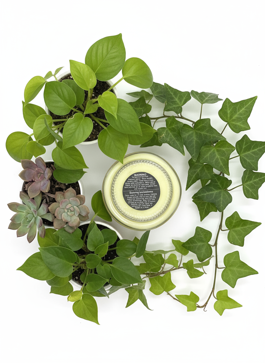 Sandalwood Rose Scented Candle 8oz Single Cotton Wick Glass Jar