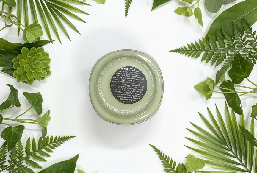 Gardenia Agave Scented Candle 8oz Single Cotton Wick Glass Jar