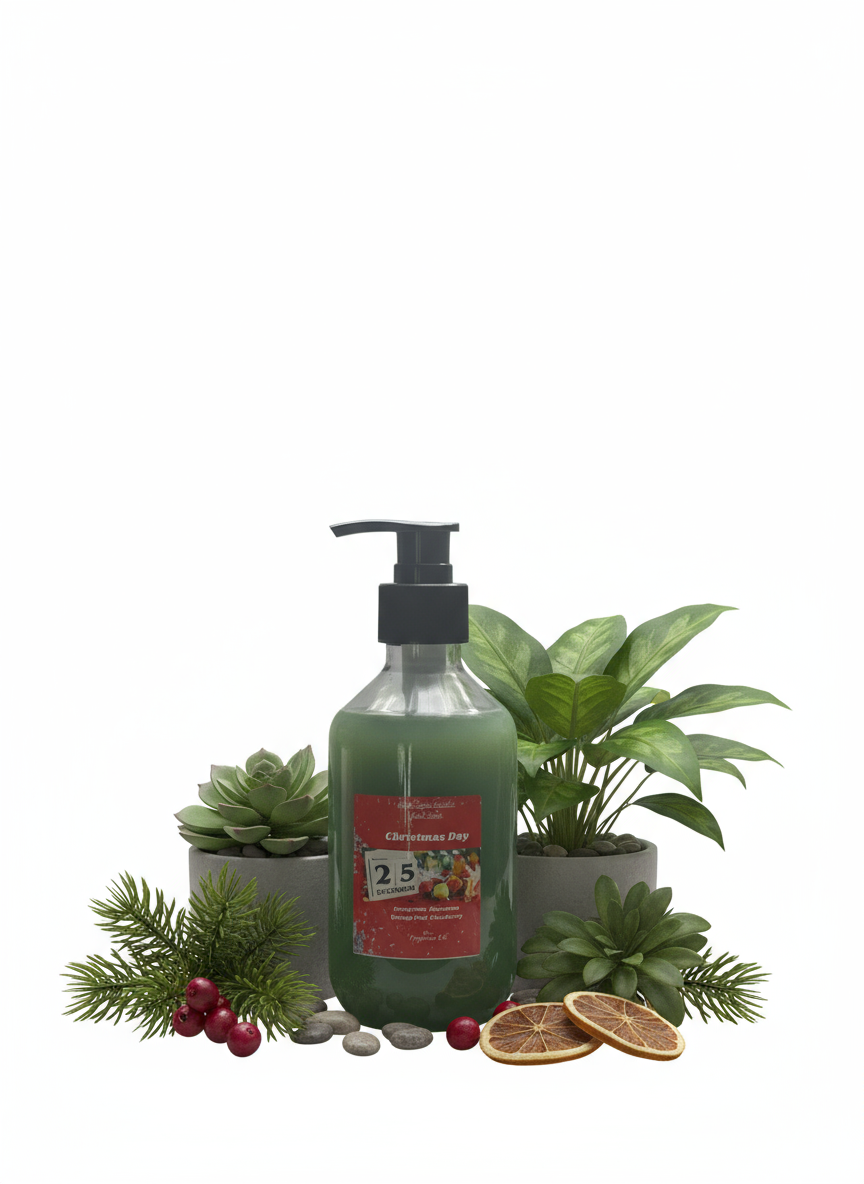 Christmas Day Scented Liquid Hand Soap Size 8oz