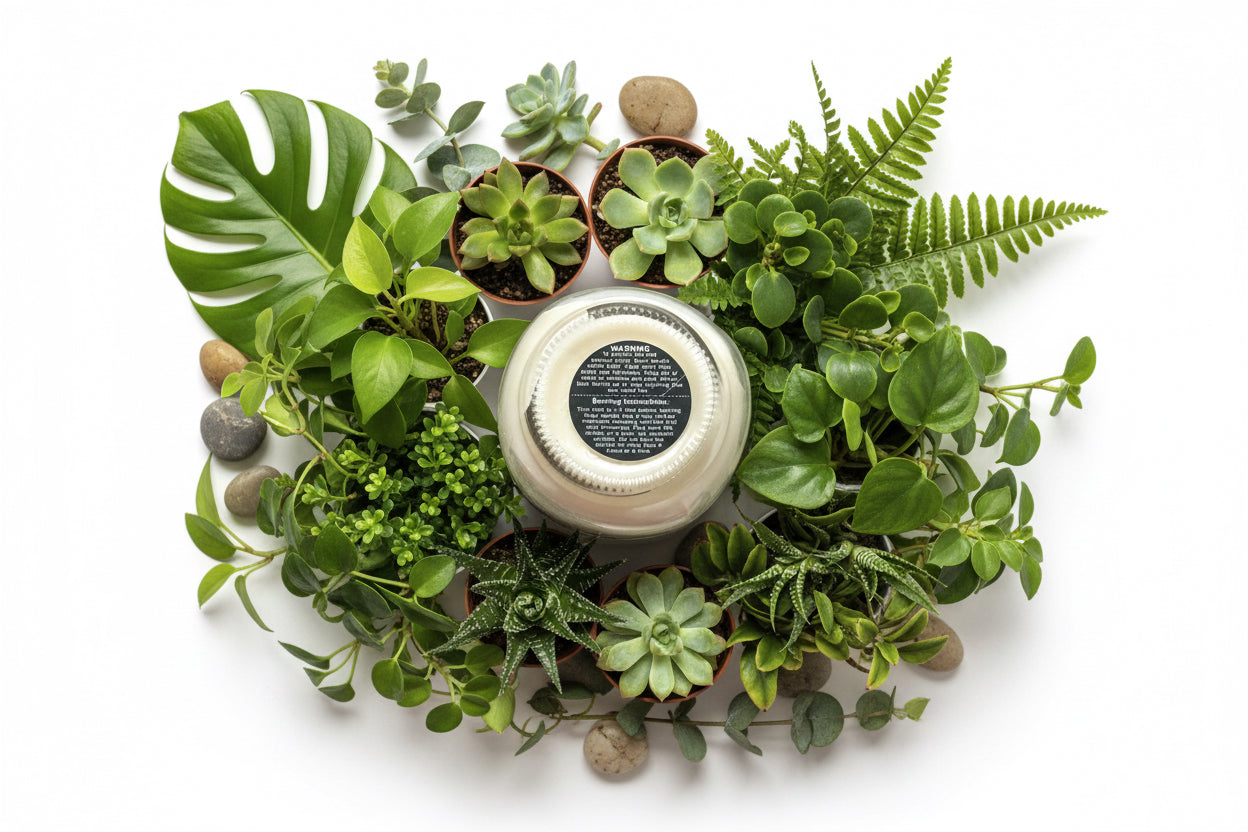 Mistletoe Scented Candle 16oz Single Cotton Wick Glass Jar