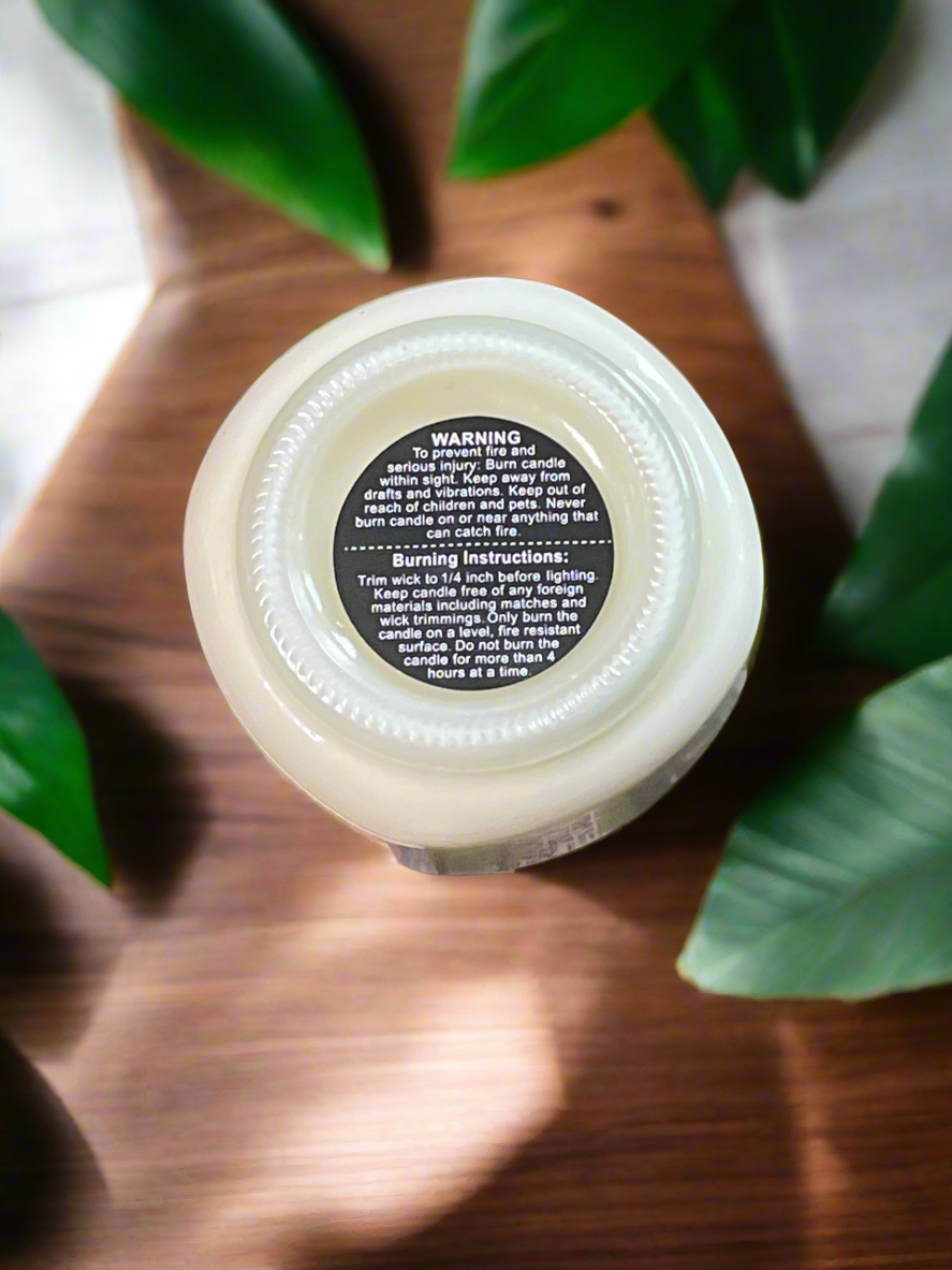 White Pumpkin Scented Candle 8oz Single Single Cotton Wick Glass Jar