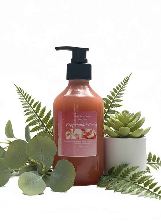 Peppermint Candy Scented Liquid Hand Soap Size 8oz