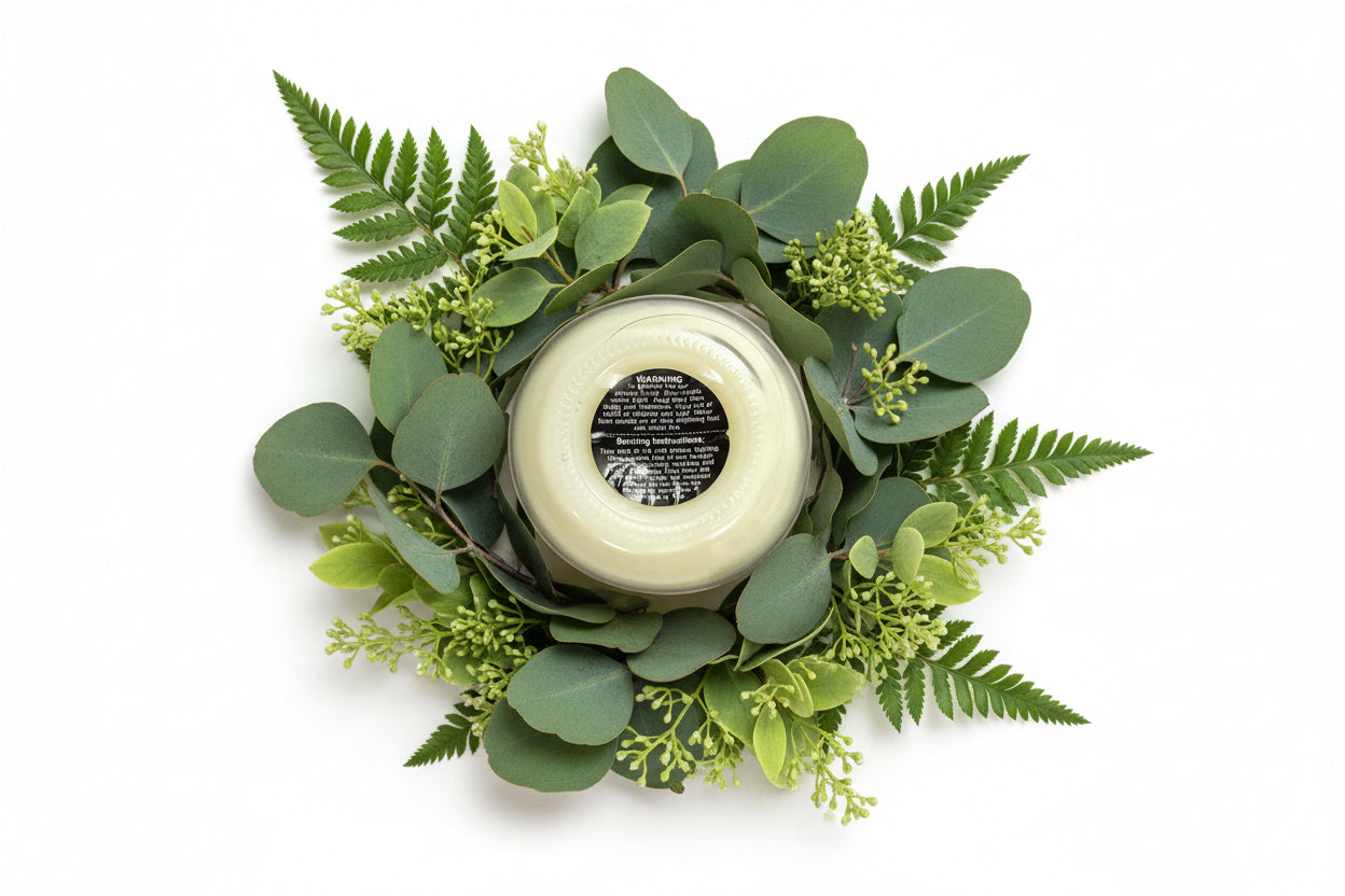 Ocean Breeze Scented Candle 16oz Single Cotton Wick Glass Jar