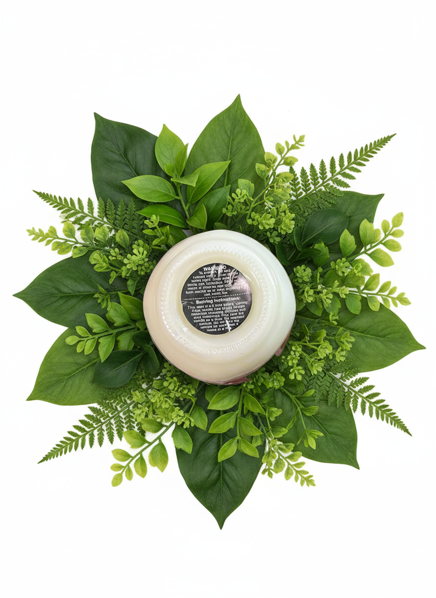 White Pumpkin Scented Candle 16oz Single Cotton Wick Glass Jar