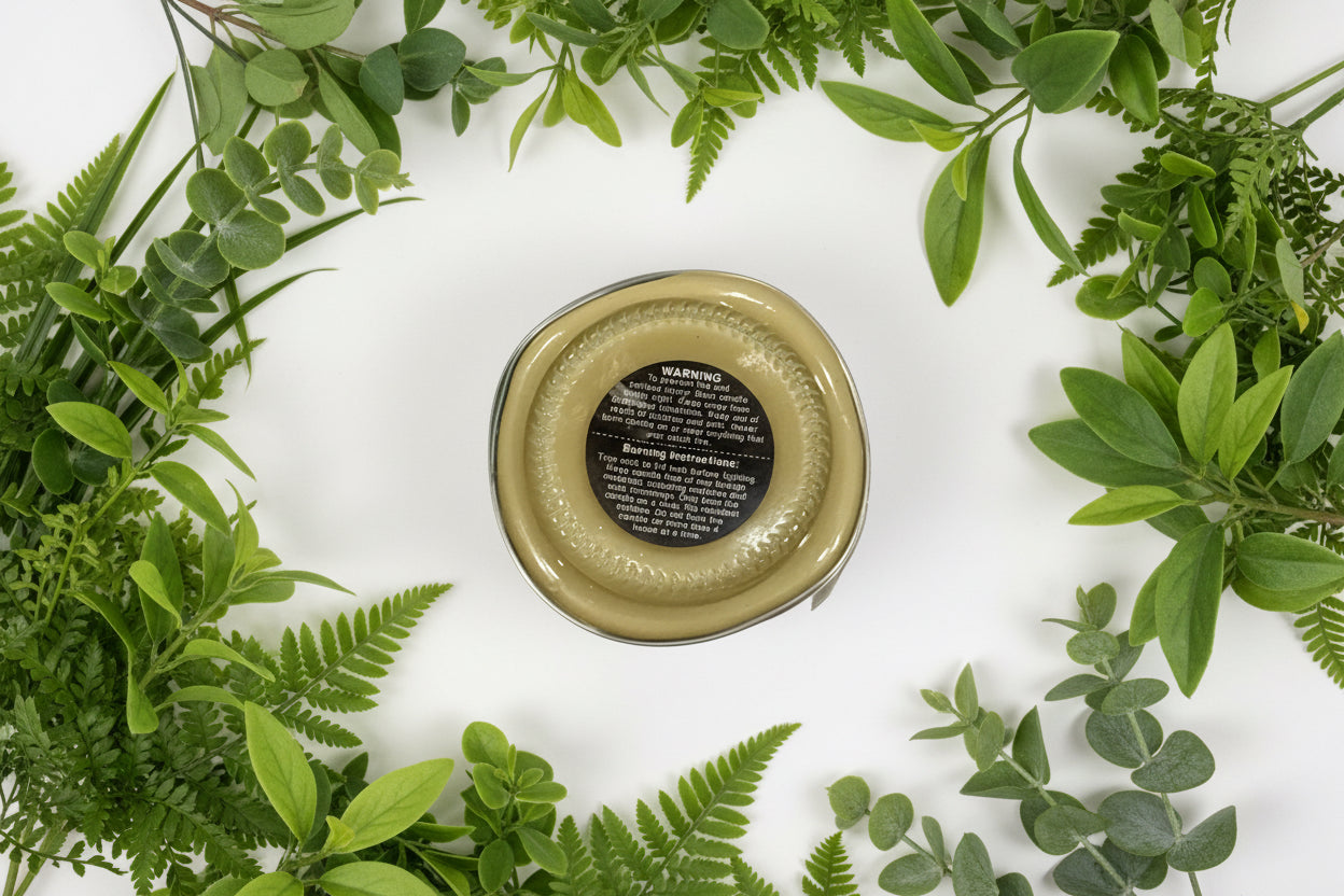 Agarwood Scented Candle 8oz Cotton Wick Glass Jar