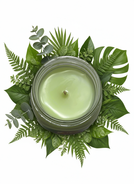 Caramel Apple Scented Candle 8oz Single Cotton Wick Glass Jar