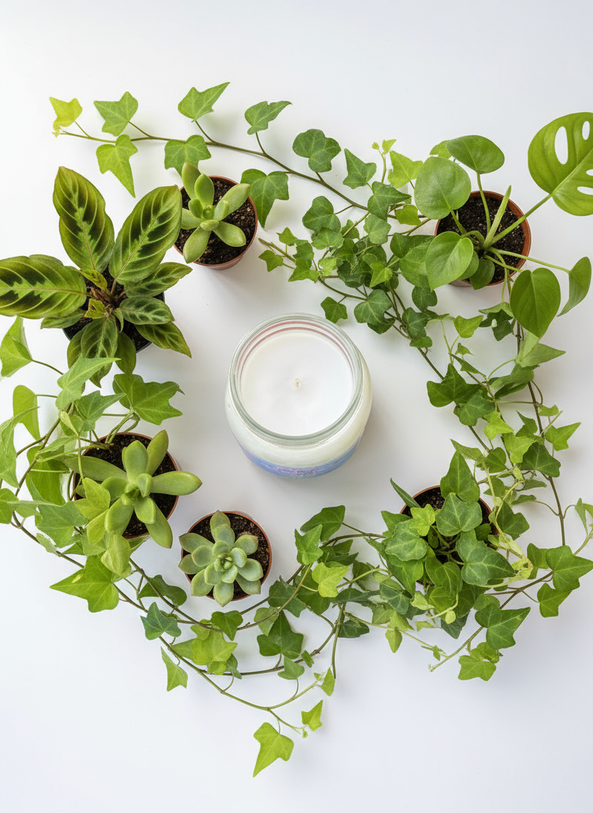 Lavender Flowers 16oz Candle Cotton  Wick Glass Jar