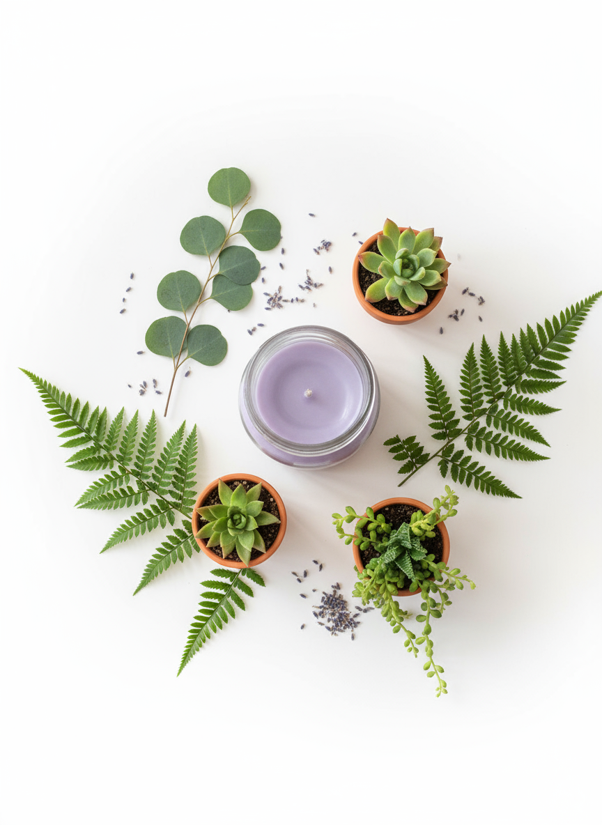 Rose Petals Scented Candle 8oz Single Cotton Wick Glass Jar