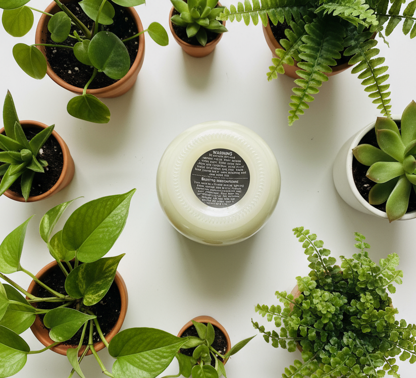 Marine Moss Scented Candle 16oz Single Cotton Wick Glass Jar