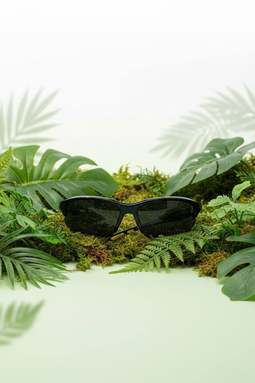 Men & Women Universal Sunglasses Trendy Sporty Style Sun Eyewear Black and Yellow Frame
