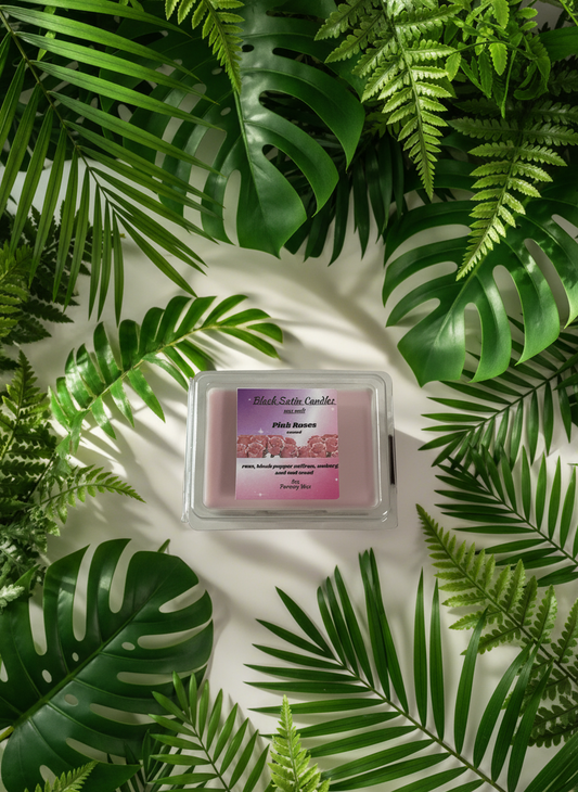 Pink Roses Scented Wax Melt 2.5oz Six Cube Warmer Tart