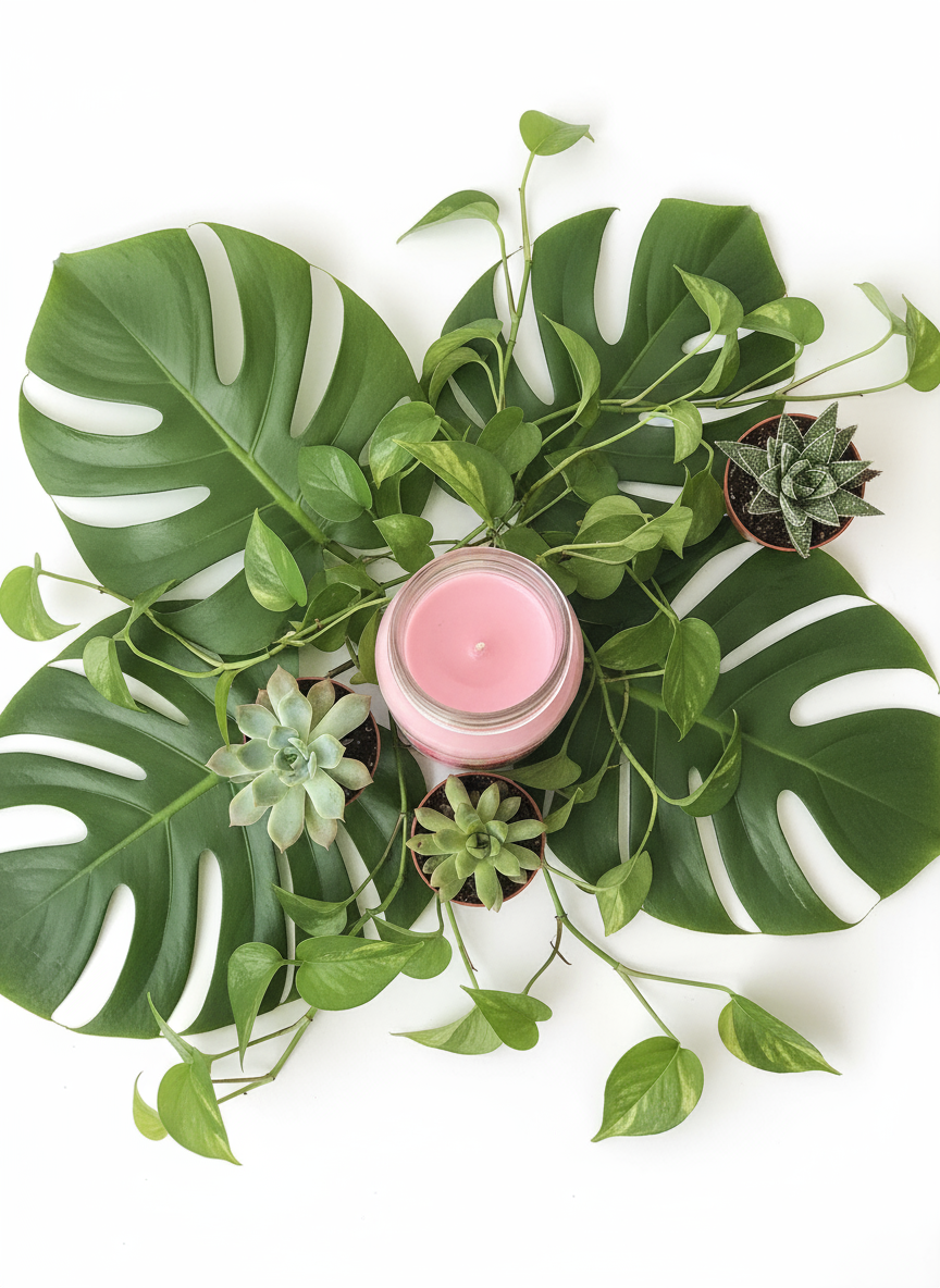 Wild Cherry Merlot Scented Candle 16oz Single Cotton Wickless Glass Jar