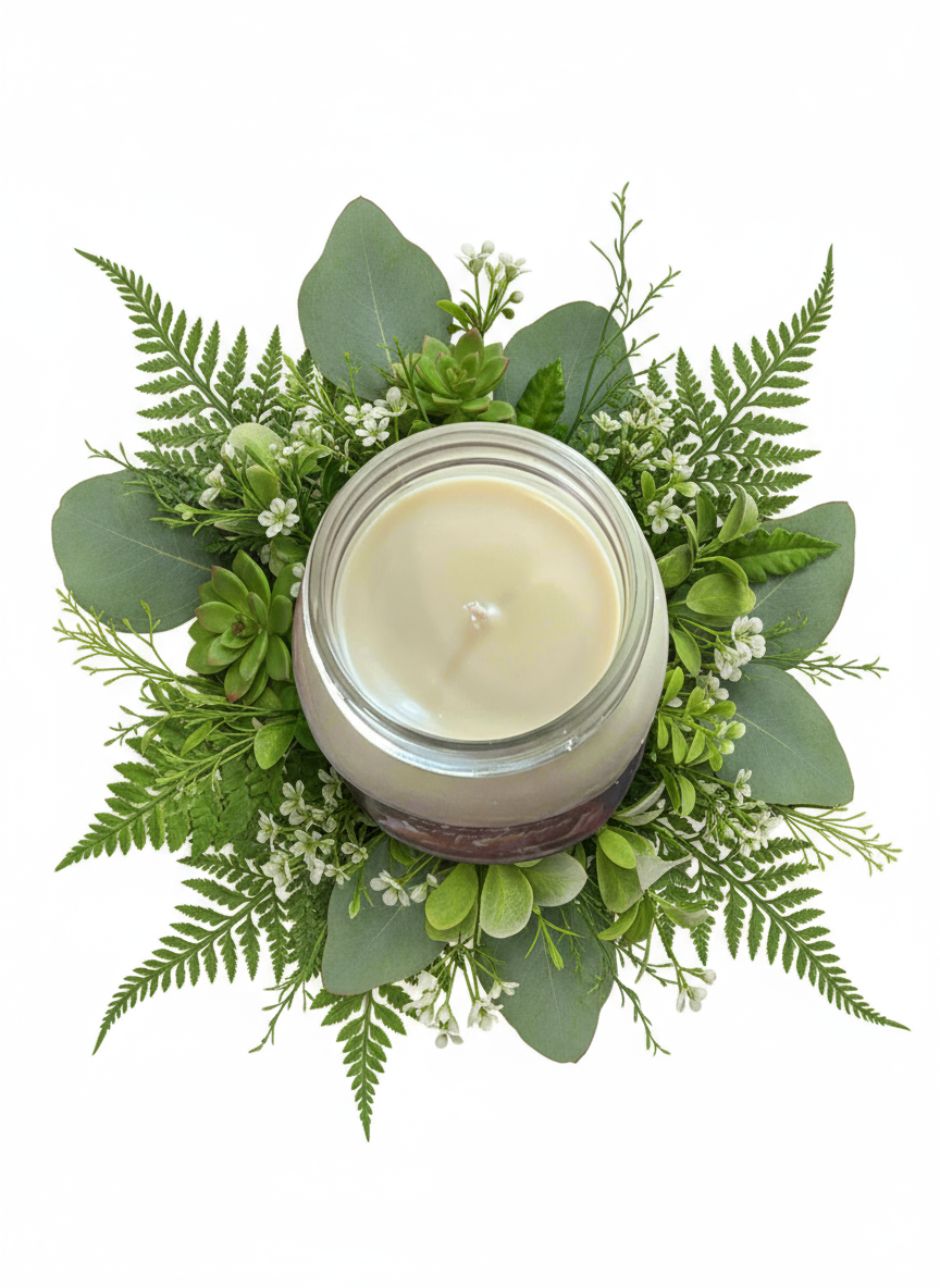 Caramel Apple Scented Candle 16oz Single Cotton Wick Glass Jar