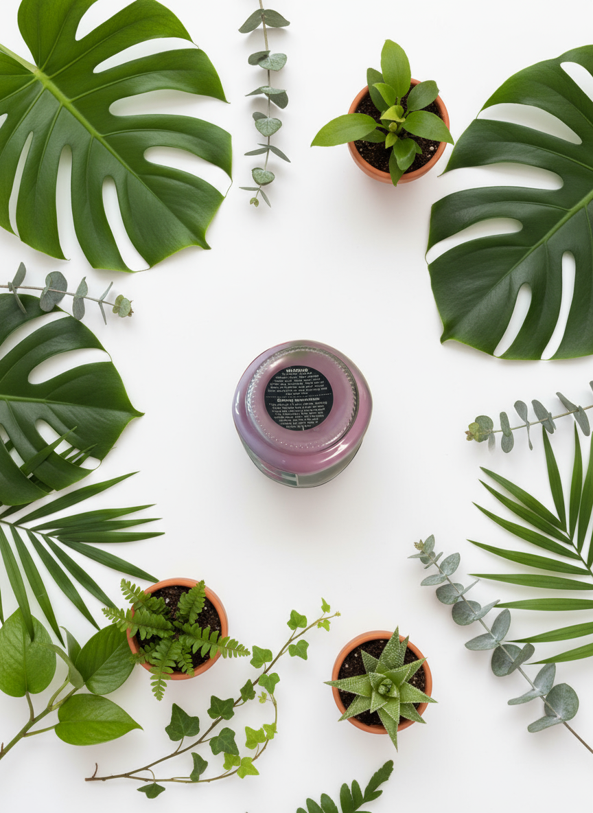 Lilac Spring Scented Candle 8oz Single Cotton Wick Glass Jar