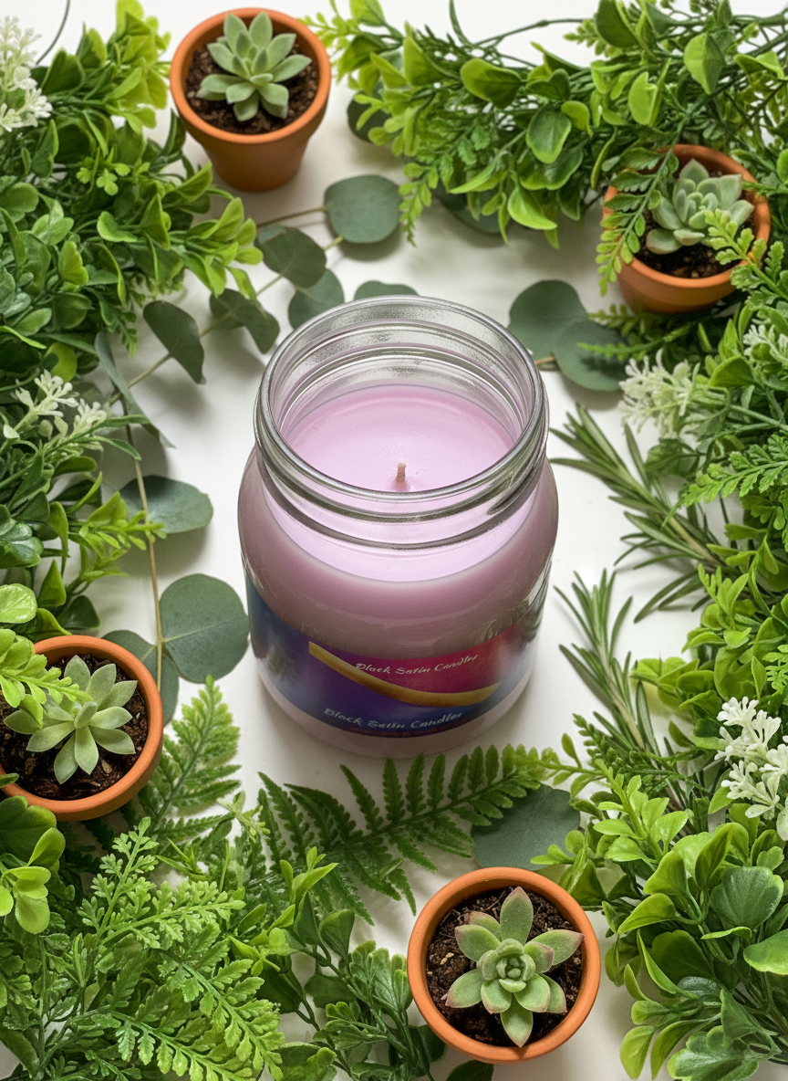 Babe Blossom 16oz Candle Cotton  Wick Glass Jar