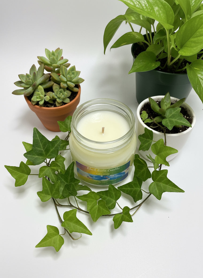 Cotton Candy Scented Candle 8oz Single Cotton Wick Glass Jar