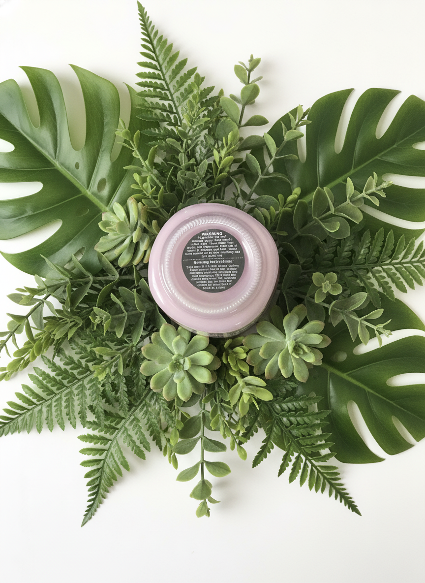 Caribbean Breeze Scented Candle 8oz Single Cotton Wick Glass Jar