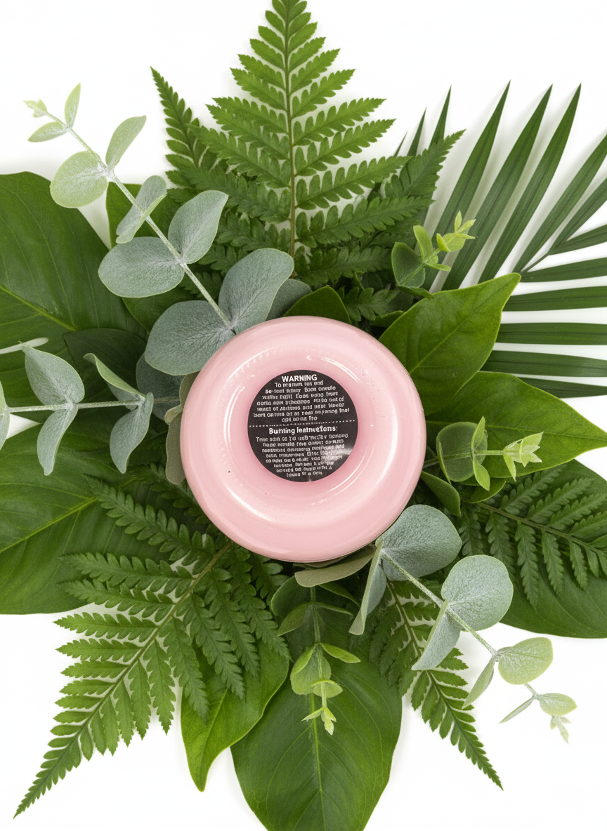 Wild Cherry Merlot Scented Candle 16oz Single Cotton Wickless Glass Jar