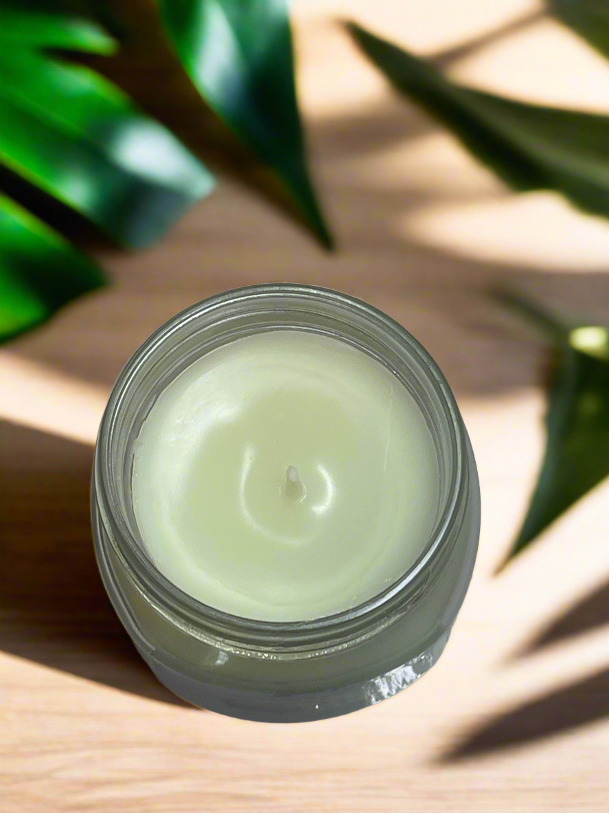 Lavender Sage Scented Candle 8oz Single Cotton Wick Glass Jar