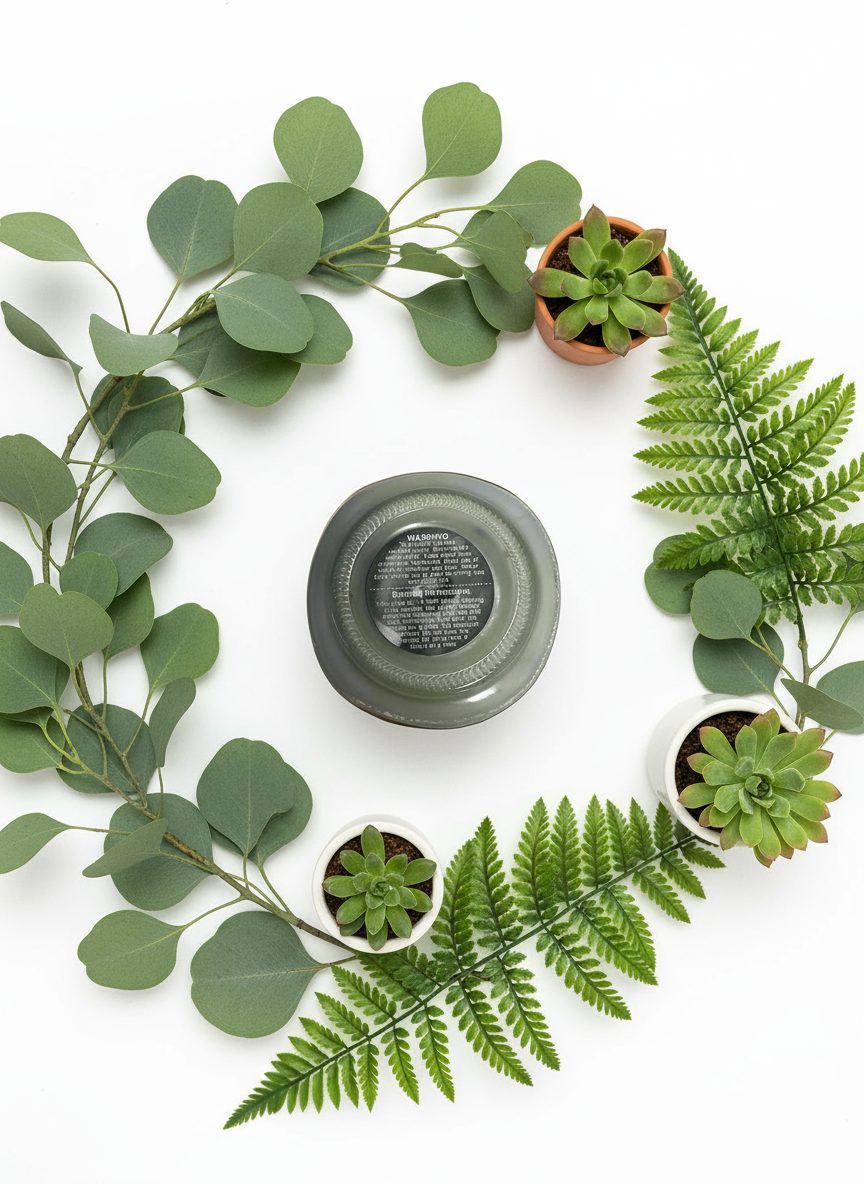 Ocean Breeze Scented Candle 8oz Jar Paraffin Soy Wax Cotton Wick