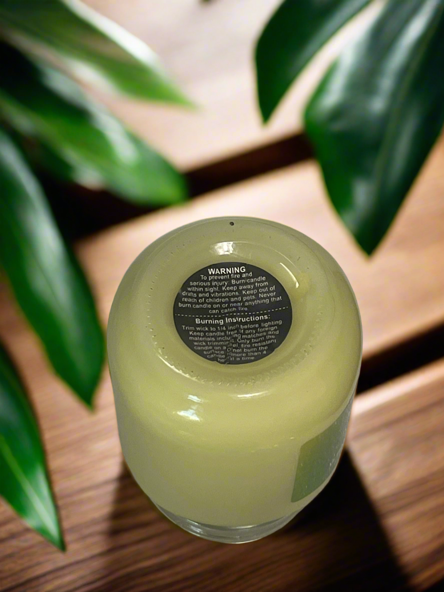 Sweet Citrus Crave Scented Candle 16oz Single Cotton Wickless Glass Jar