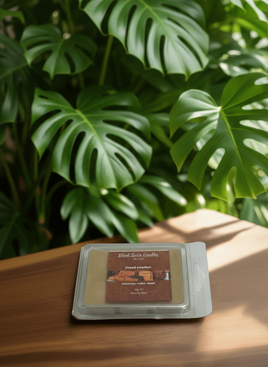 Fresh Leather Scented Wax Melt 2.5oz Six Cube Warmer Tart