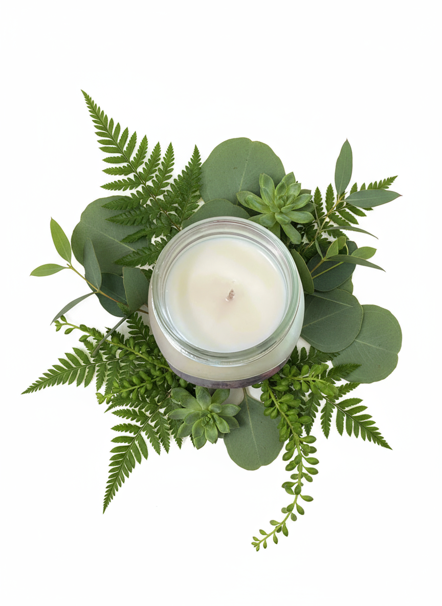 Sleigh Ride Scented Candle 8oz Single Cotton Wick Glass Jar