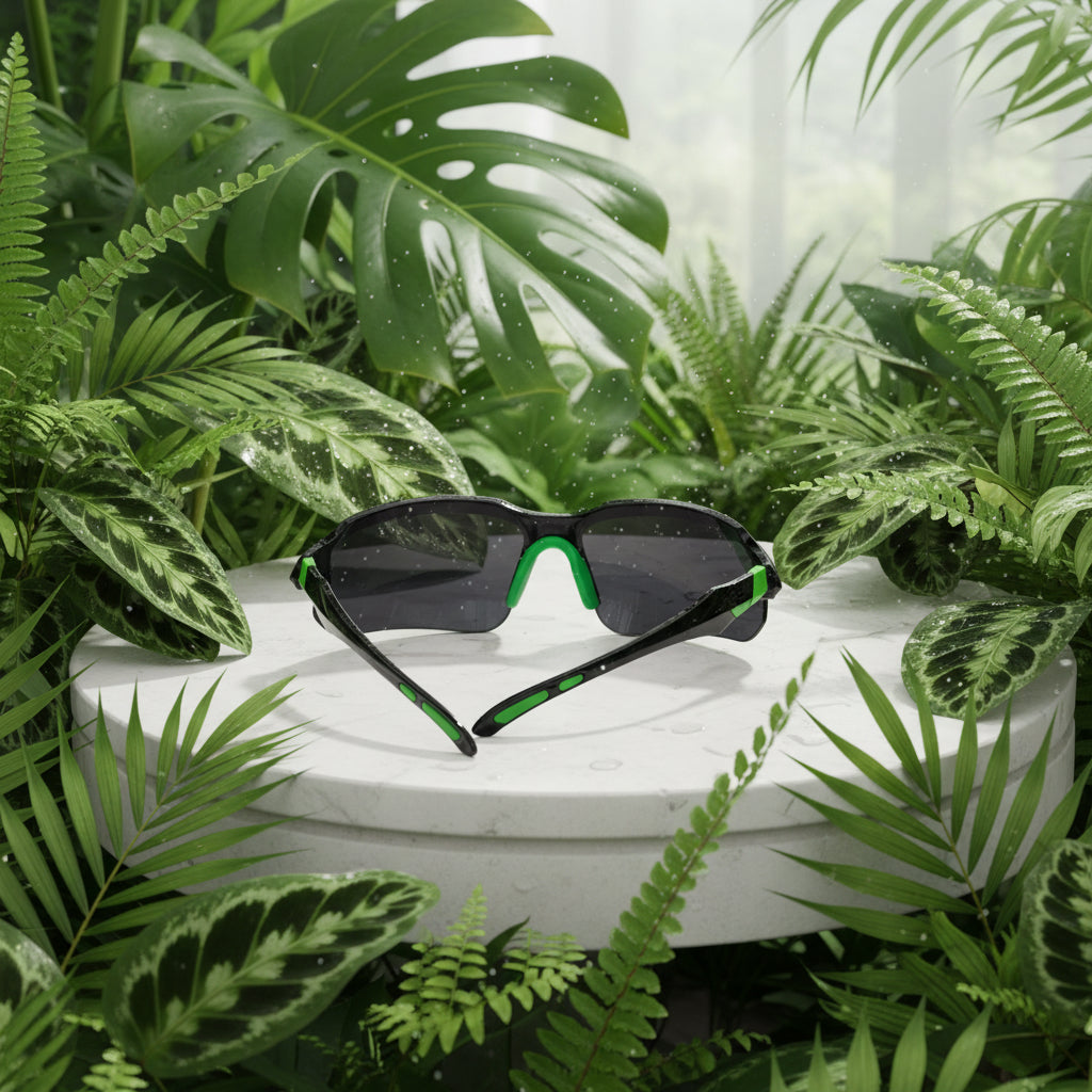 Men & Women Universal Sunglasses Trendy Sporty Style Sun Eyewear Black and Green Frame