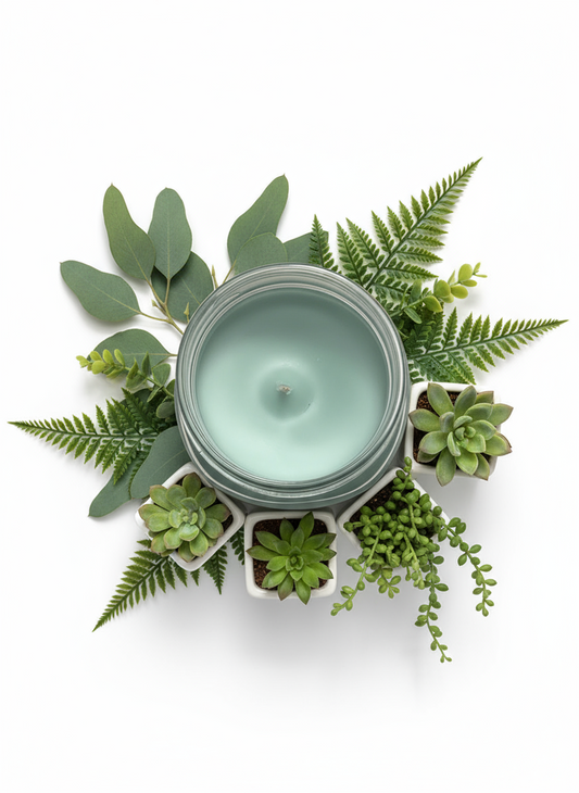 Blueberry Pie Scented Candle 8oz Single Cotton Wick Glass Jar