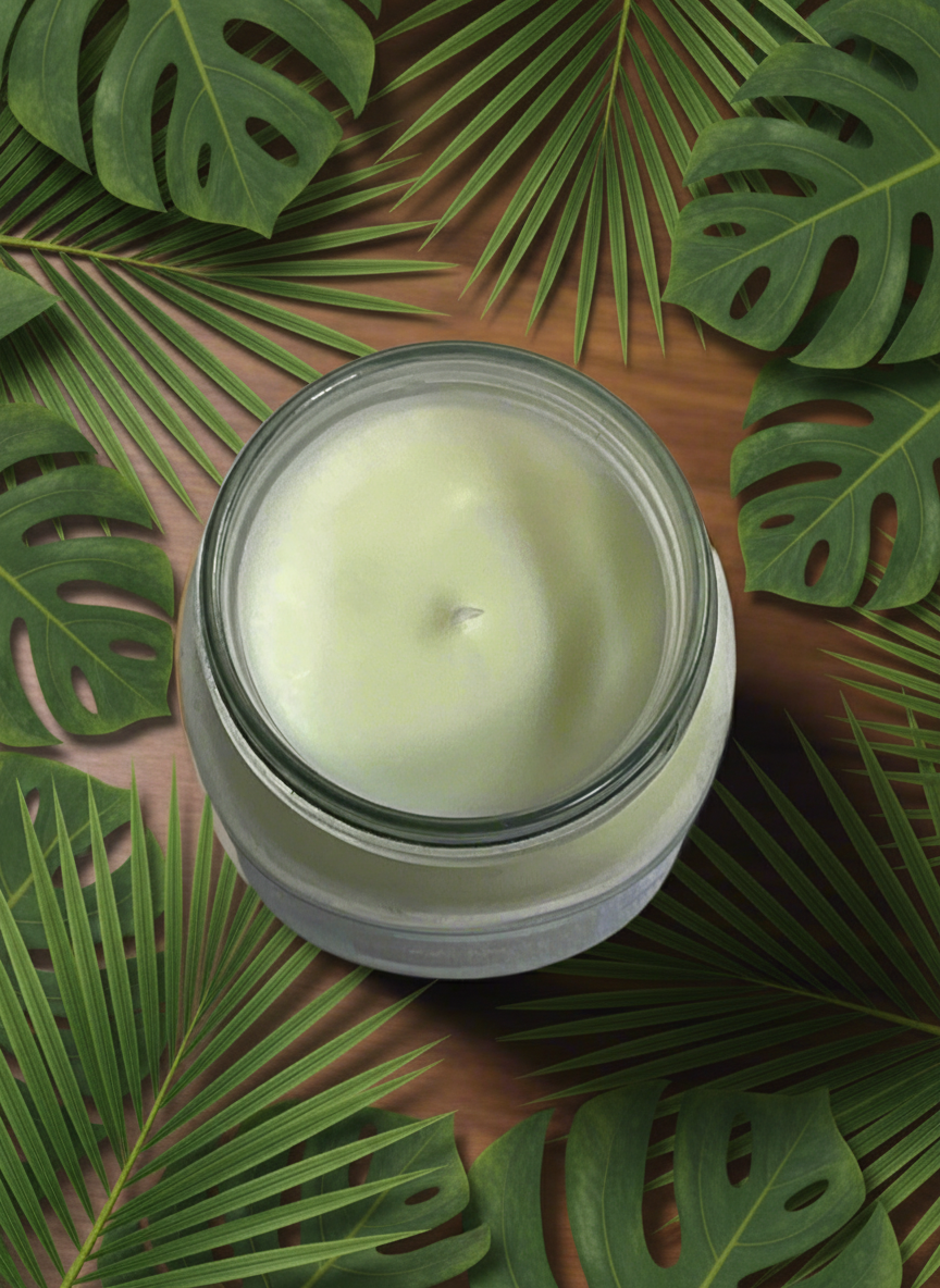 Mistletoe Scented Candle 16oz Single Cotton Wick Glass Jar