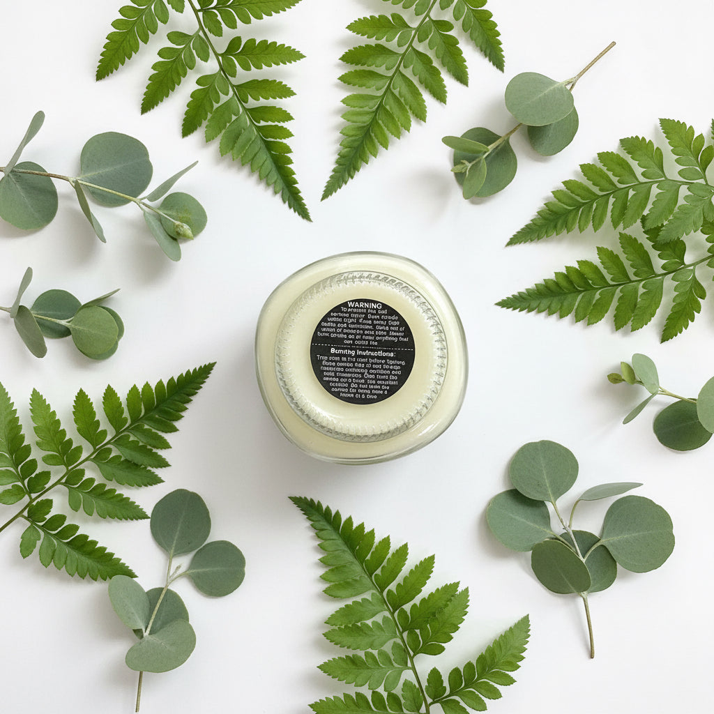 Magnolia Blossom Scented Candle 8oz Single Cotton Wick Glass Jar
