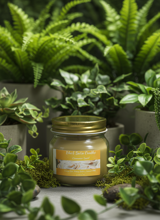 Cinnamon Swirl Scented Candle 8oz Single Cotton Wick Glass Jar