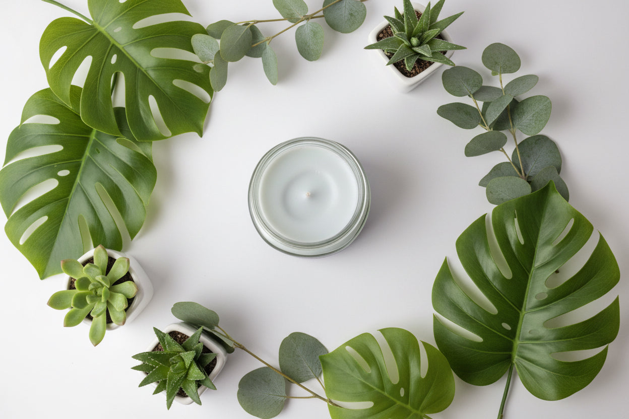 Blackberry Vanilla Scented Candle 8oz Single Cotton Wick Glass Jar