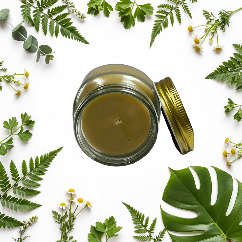 Cinnamon Swirl Scented Candle 8oz Single Cotton Wick Glass Jar