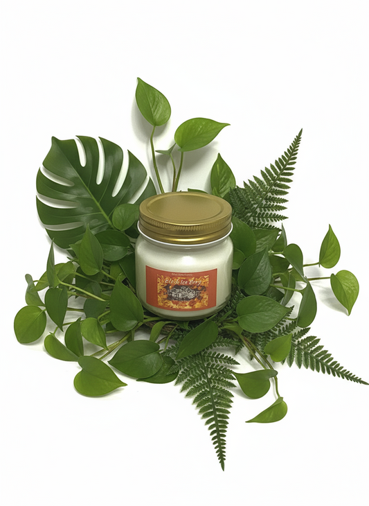 Black Iceberg Scented Candle 8oz Single Cotton Wick Glass Jar