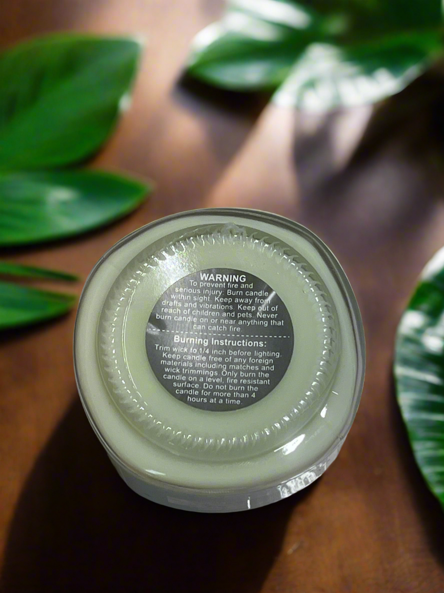 Lavender Sage Scented Candle 8oz Single Cotton Wick Glass Jar