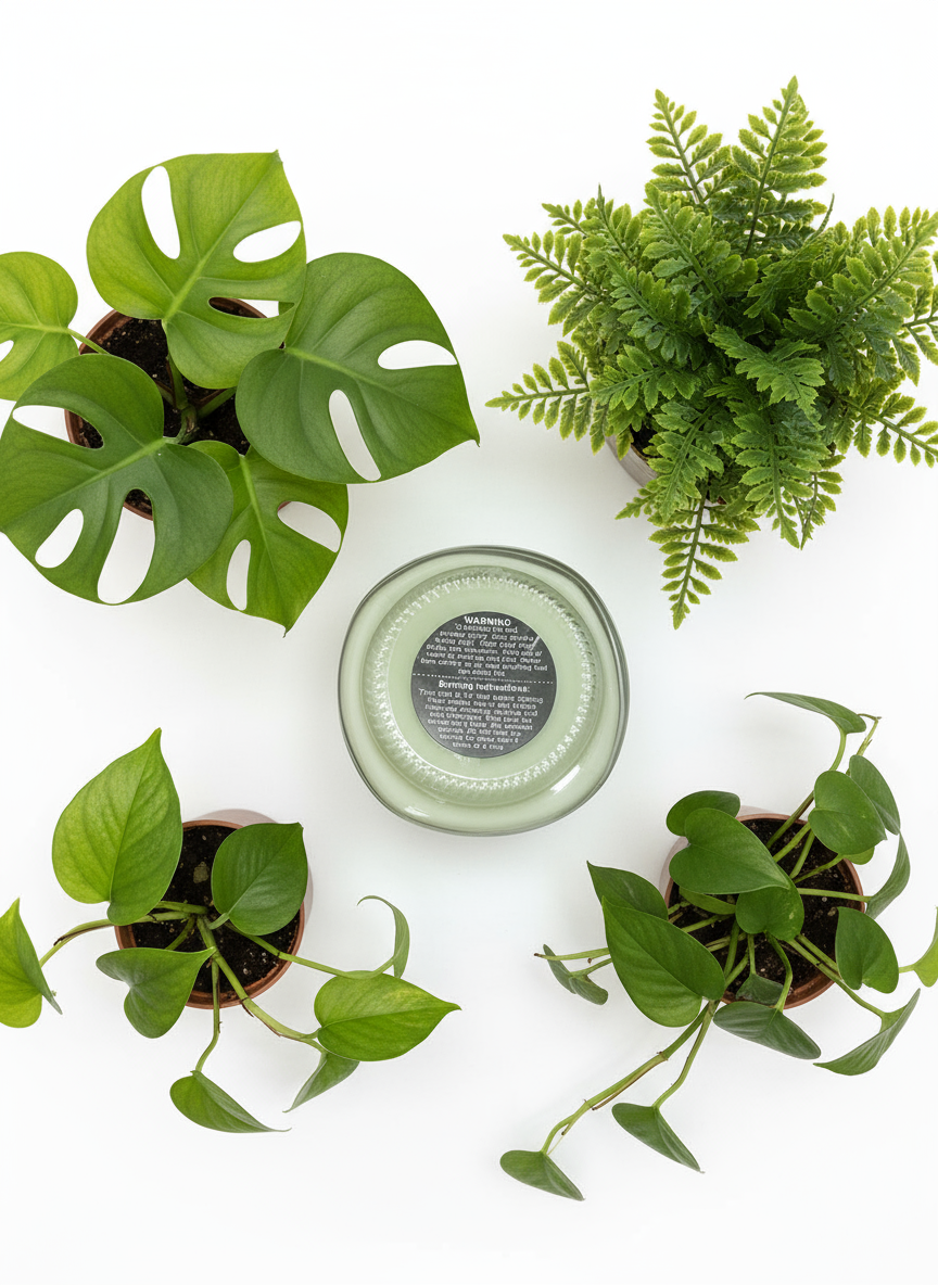 Lavender Sage Scented Candle 8oz Single Cotton Wick Glass Jar