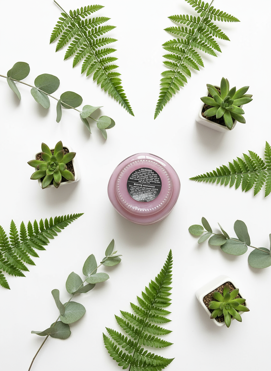 Fragaria Burst Scented Candle 8oz Wickless Glass Jar