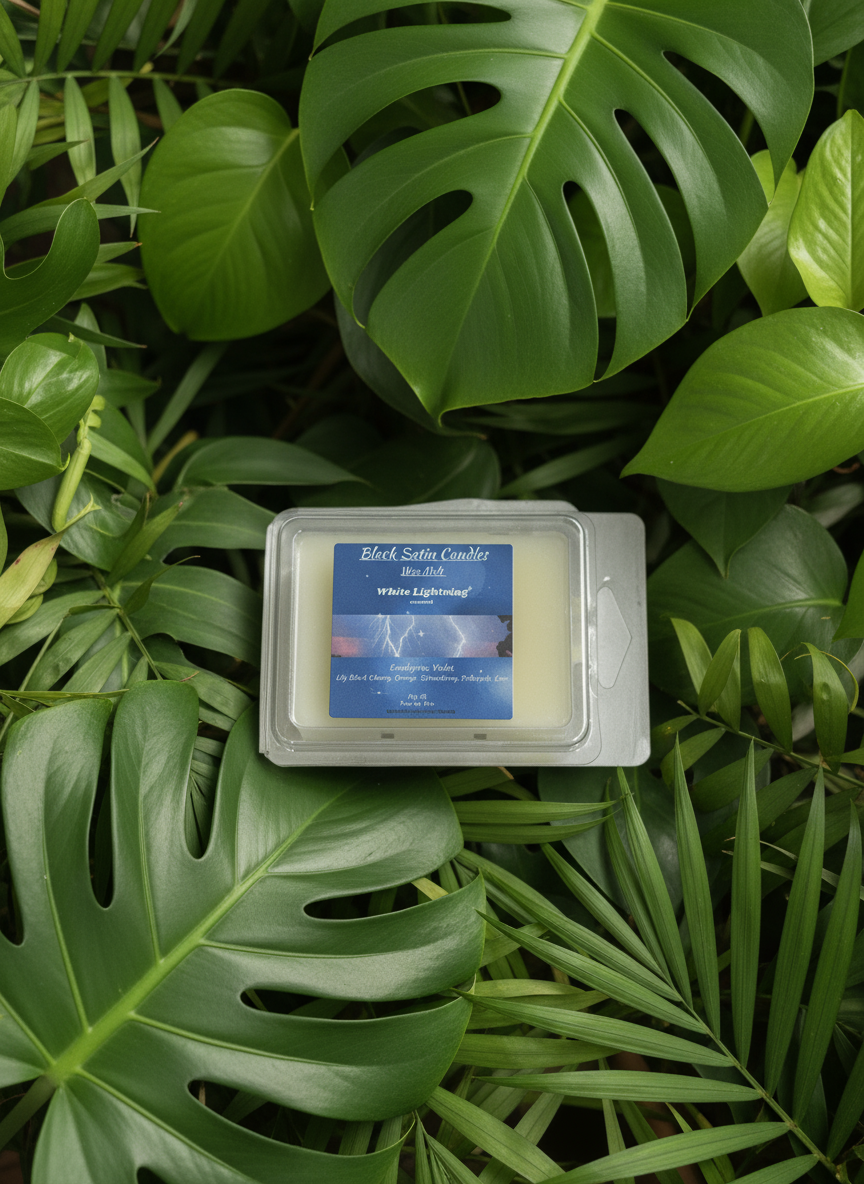 White Lighting Scented Wax Melt 2.5oz Six Cube Warmer Tart