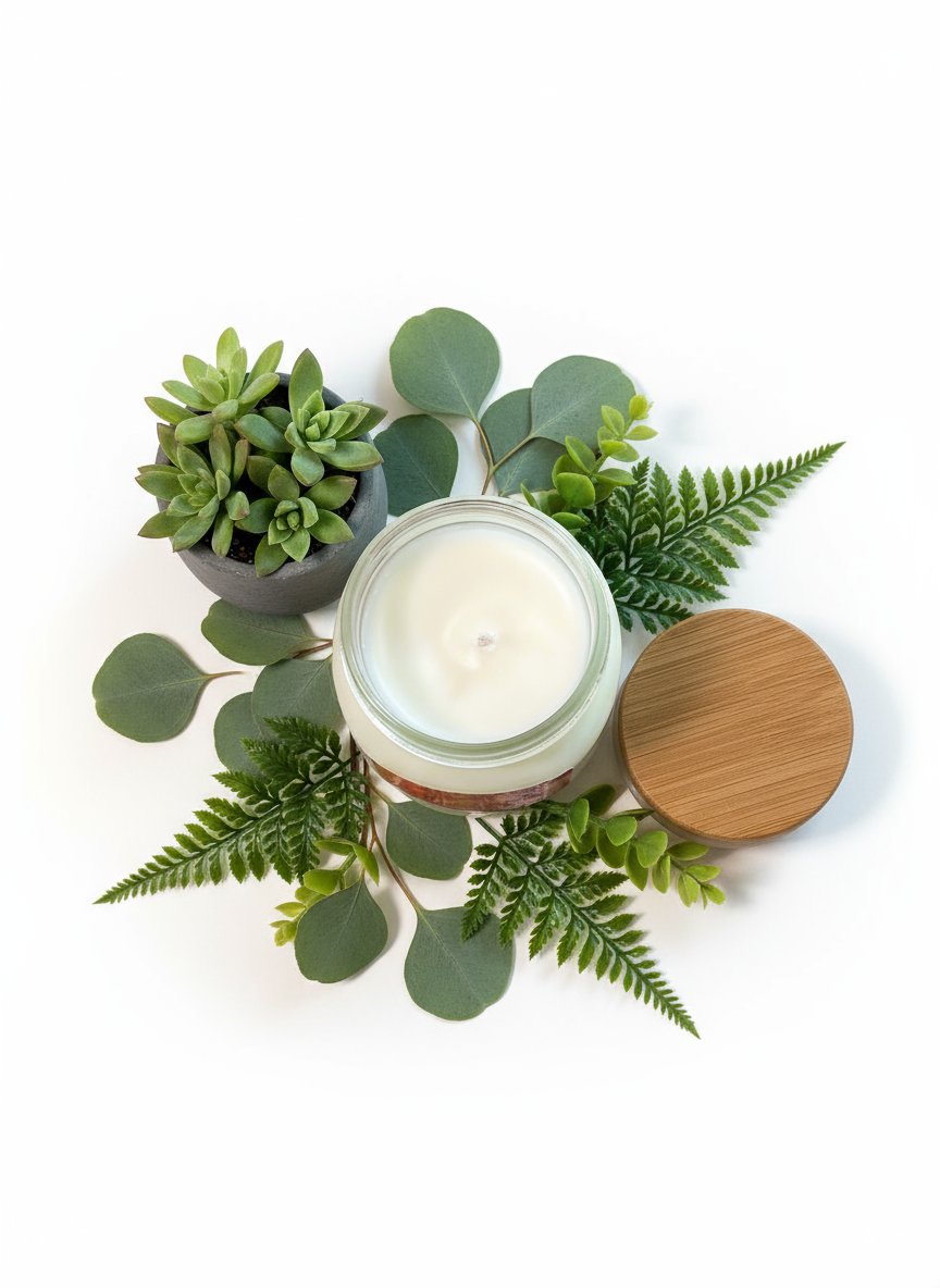 White Pumpkin Scented Candle 8oz Single Single Cotton Wick Glass Jar