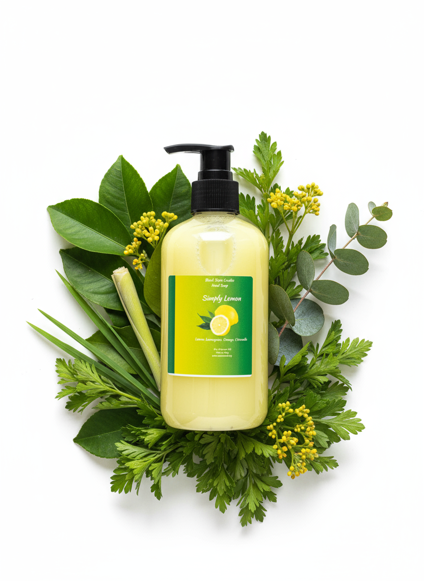 Simply Lemon Scented Liquid Hand Soap Size 8oz