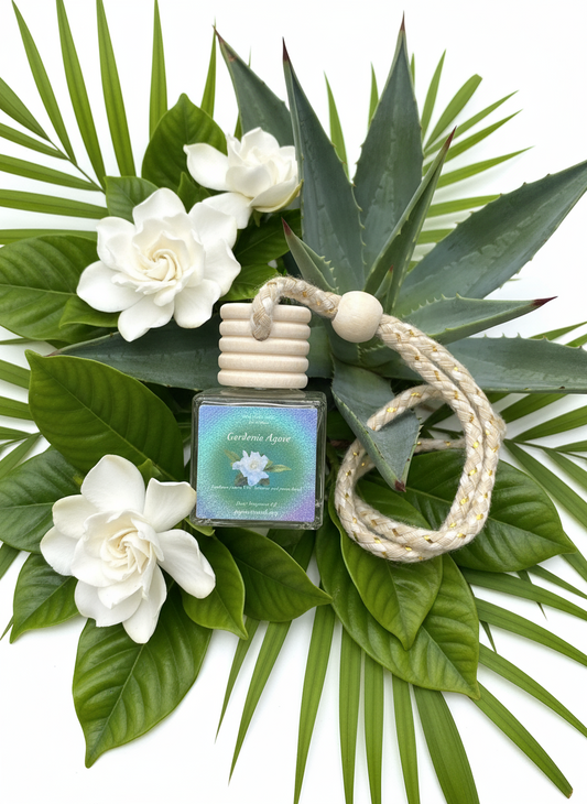 Gardenia Agave Scented Car Diffuser 8ml Clear Air Refresher Fragrance Oil