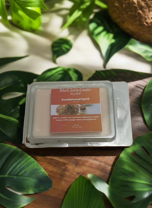 Sandalwood Spice Scented Wax Melt 2.5oz Six Cube Warmer Tart