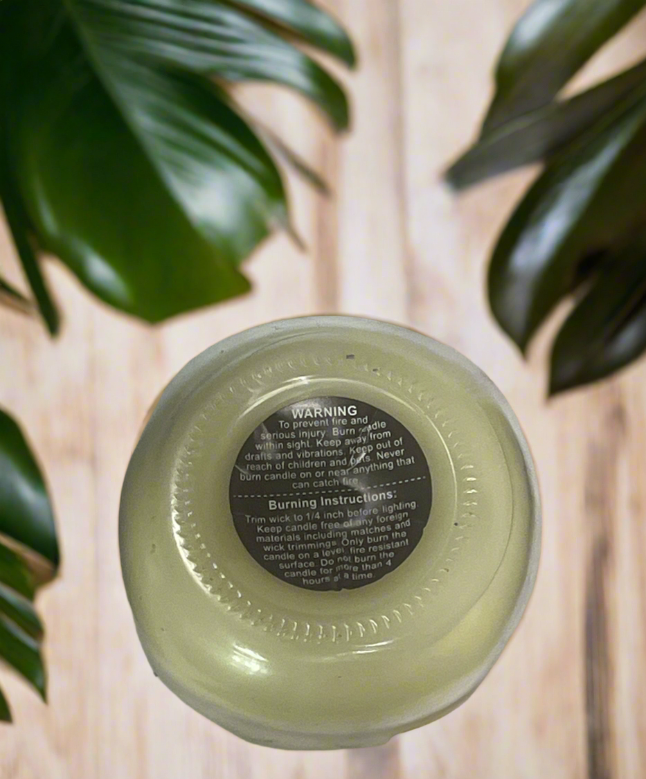 Magnolia Blossom Scented Candle 16oz Single Cotton Wick Glass Jar