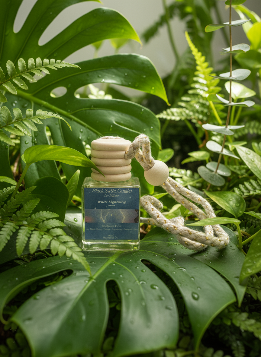 White Lighting Scented Car Diffuser 10ml Clear Air Refresher Fragrance Oil